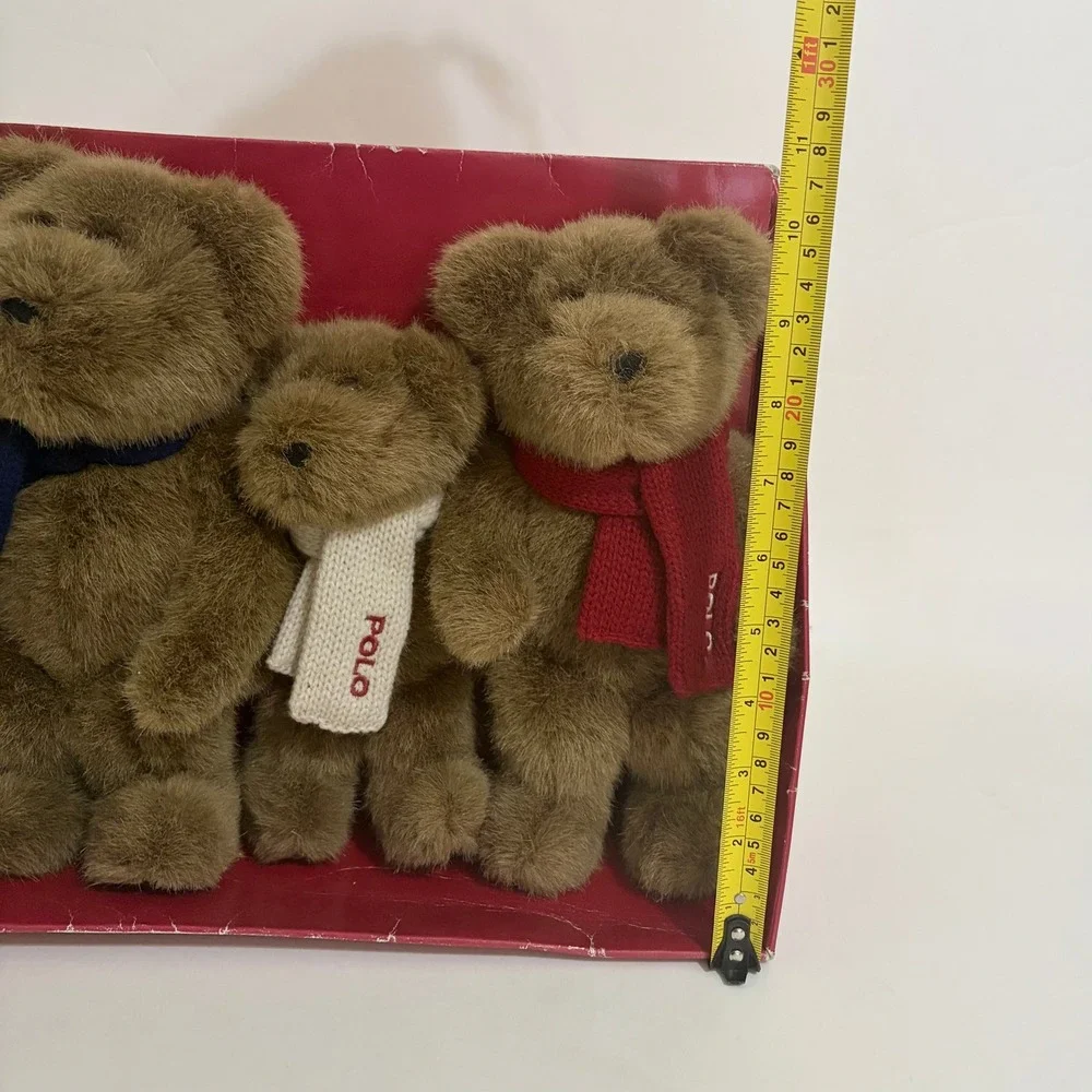 RALPH LAUREN Polo The Bears That Care Teddy Bear Trio 2001 Vintage Box